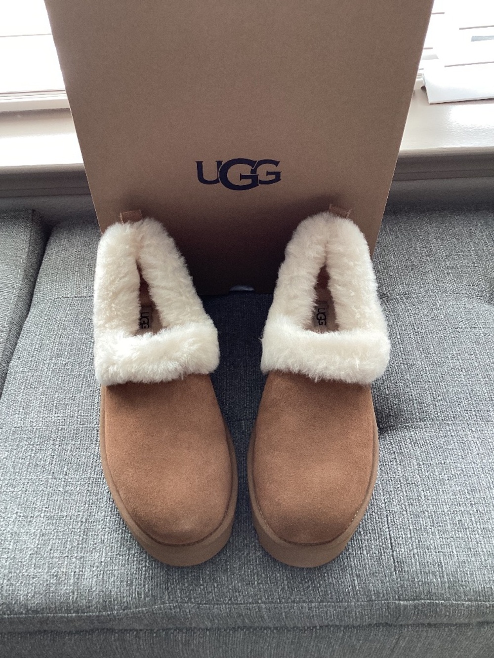 UGG® Nita Genuine Shearling Slipper (Women) 10M